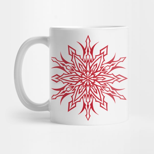 SYM STAR-TRIBAL- SNOWFLAKE DESIGN RED by SELcustoms